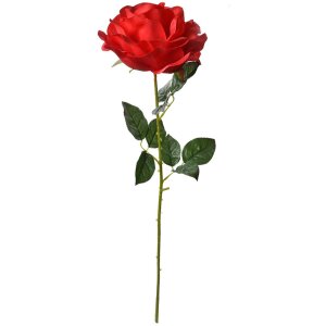 Clayre & Eef 5PL0138R Kunstbloem Roos Rood Groen...
