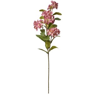 Clayre & Eef 6PL0344P Decoratieve Tak met Bloemen Roze Groen 17x14x70 cm