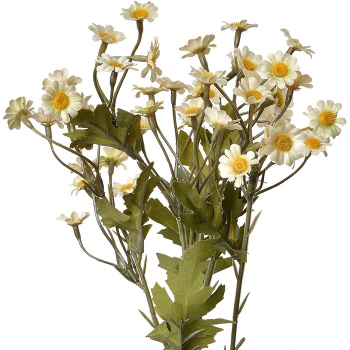 Clayre & Eef 6PL0348W Decoratie Tak met Bloemen Wit Groen 23x17x60 cm