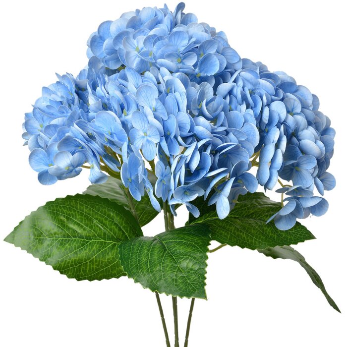 Clayre & Eef 6PL0347BL Kunstbloem Blauw Groen 23x23x45 cm Kunststof