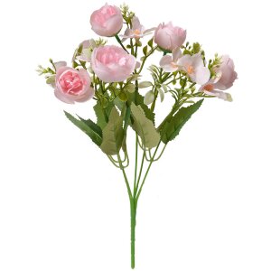 Clayre & Eef 6PL0367 Decoratie tak met bloemen 20x10x34 cm
