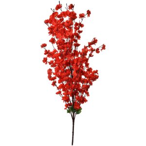 Clayre & Eef 5PL0127R Decoratie Tak met Bloemen Rood...