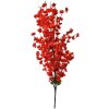 Clayre & Eef 5PL0127R Decoratie Tak met Bloemen Rood 40x10x100 cm