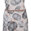 Clayre & Eef CSP41-1 Schort Pompoen Design Beige Grijs 70x85 cm