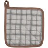 Clayre & Eef CSP45 Pannenlap Pompoenpatroon 20x20 cm Grijsbruin