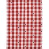 Clayre & Eef LVT42-2 Keukendoek Rood Wit Geruit met Hartjes 50x70 cm