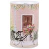 Clayre & Eef 6BL0155 Spaarpot Roze Retro Ø 10x15 cm