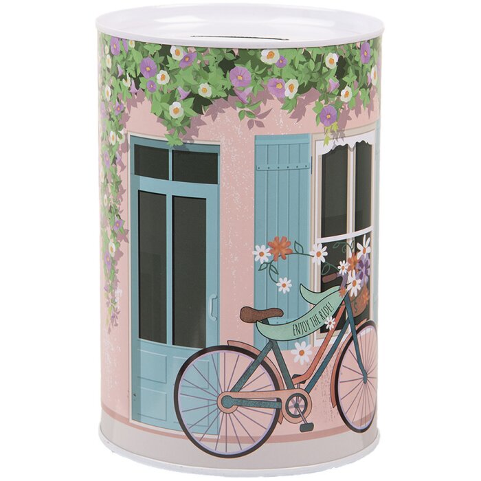 Clayre & Eef 6BL0156 Spaarpot Ø 10x15 cm