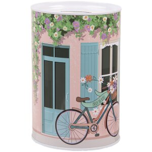 Clayre & Eef 6BL0156 Spaarpot Ø 10x15 cm