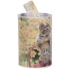 Clayre & Eef 6BL0162 Spaarpot kat motief Ø 10x15 cm