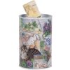 Clayre & Eef 6BL0169 Spaarpot landelijke stijl kat motief Ø 8x13 cm