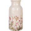 Clayre & Eef Vaas 6CE1932L Beige Roze Ø 15x32 cm Keramiek landelijke stijl
