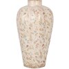 Clayre & Eef Vaas 6CE1937L Beige Roze Ø 24x40 cm Keramiek Landelijke Stijl