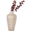 Clayre & Eef Vaas 6CE1937L Beige Roze Ø 24x40 cm Keramiek Landelijke Stijl