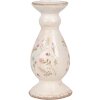 Clayre & Eef 6CE1945M Kaarshouder Keramiek Beige Roze Ø 12x26 cm