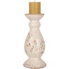 Clayre & Eef 6CE1945M Kaarshouder Keramiek Beige Roze Ø 12x26 cm