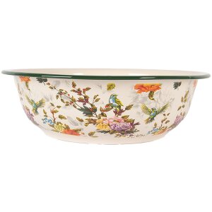 Clayre & Eef 6EM0003 Decoratieve Kom Emaille Beige...
