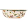 Clayre & Eef 6EM0003 Decoratieve Kom Emaille Beige Groen Ø 30 cm 3000 ml