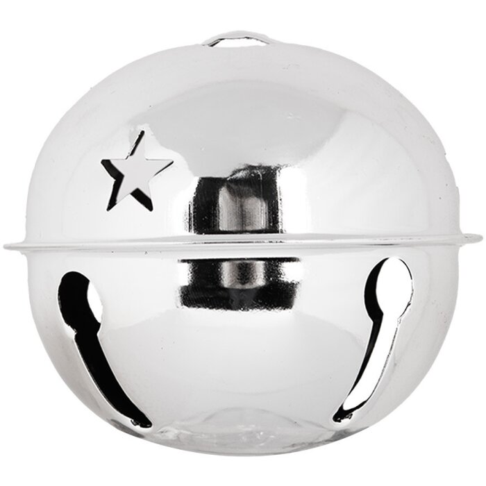 Clayre & Eef 6Y5727M Decoratieve bel zilver Ø 9 cm landelijke stijl