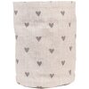 Clayre & Eef LVT50G Broodmandje Beige Grijs Katoen Ø 15x16 cm Rond