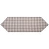 Clayre & Eef LVT65G Tafelloper Beige Grijs Katoen 50x160 cm Landelijke stijl