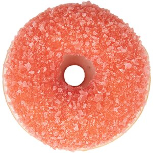 Clayre & Eef 65980P Decoratie Donut Rood Plastic Ø 6x2 cm