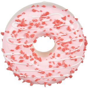 Clayre & Eef 65981 Decoratie Donut Roze Ø 8x3 cm Plastic