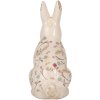 Clayre & Eef 6CE1958L Decoratief Konijn Keramiek 16x12x28 cm Beige Roze