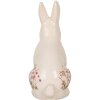 Clayre & Eef 6CE1959L Sierkonijn Beige Roze 16x12x28 cm