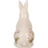 Clayre & Eef 6CE1959M Decoratief Konijn Beige Roze Keramiek 13x10x21 cm