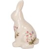 Clayre & Eef 6CE1959M Decoratief Konijn Beige Roze Keramiek 13x10x21 cm