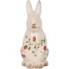 Clayre & Eef 6CE1960L Sierkonijn Beige Rood 16x12x28 cm