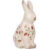 Clayre & Eef 6CE1960L Sierkonijn Beige Rood 16x12x28 cm