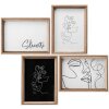 Walther Silhouette houten galerie wit/beuken 4 fotos 10x15 cm 13x18 cm