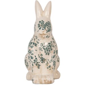 Clayre & Eef 6CE1955M Decoratief Konijn Beige Groen...