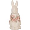 Clayre & Eef 6CE1956L Sierkonijn Beige Roze 16x12x28 cm