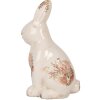Clayre & Eef 6CE1957M Decoratief Konijn Beige Roze 13x10x21 cm Keramiek