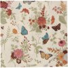 Clayre & Eef 73081 Papieren Servetten 33x33 cm Beige Roze Bloemmotief