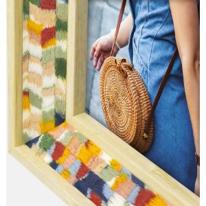 ZEP houten fotolijst Bahia stof look hout helder glas 10x15 13x18 15x20 cm