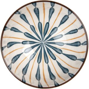 Clayre & Eef 6CEBO0080 Soepkom Keramisch Wit Blauw...