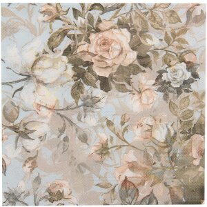 Clayre & Eef 73085 Papieren Servetten Blauw Beige...