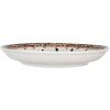 Clayre & Eef 6CEDP0167 Bord Keramiek Witbruin Boheems Ø 21x3 cm
