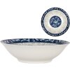 Clayre & Eef 6CEPS0001 Keramische Kom Wit Blauw Ø 21 cm 600 ml