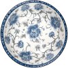 Clayre & Eef 6CEPS0003 Keramische Kom Wit Blauw Ø 19x7 cm 750 ml