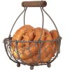 Clayre & Eef 6Y5705 Mand Bruin Ø 14x7/17 cm IJzer landelijke stijl