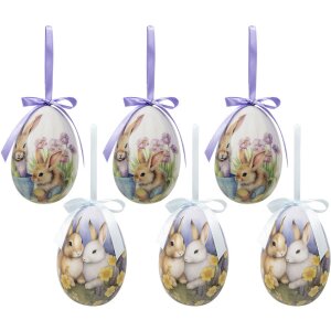 Clayre & Eef 65911 Decoratiehanger eierset 6 Ø...