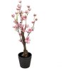 Clayre & Eef 6PL0373 Decoratieve Kersenbloesemboom Roze Bruin 10x10x48 cm