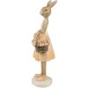 Clayre & Eef 6PR4419 Decoratief Konijn Beige Roze 9x6x21 cm Polyresin