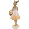 Clayre & Eef 6PR4419 Decoratief Konijn Beige Roze 9x6x21 cm Polyresin