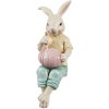 Clayre & Eef 6PR4393 Decoratief Konijn Beige Geel Landelijke Stijl 7x5x14 cm